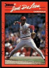 1990 Donruss Baseball Card Jose DeLeon St. Louis Cardinals #536