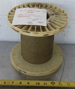 GUDEBROD BUTTWIND CUSTOM FISHING ROD WINDING WRAP GOLD & BLACK ENTIRE SPOOL #11 - Picture 1 of 2