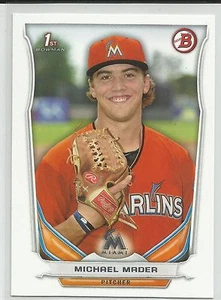 Michael Mader Miami Marlins 2014 Bowman Draft Karte - Bild 1 von 2