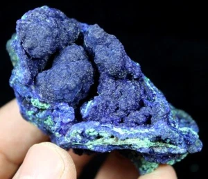 67 mm 105 g blau azurit auf botryoidalgrüner malachit aus laos cm791288 - Bild 1 von 4