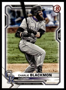 2021 Bowman #4 Charlie Blackmon    Colorado Rockies