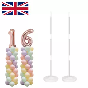 2Set Balloon Arch Set Column Stand Base Frame Kit Wedding Birthday Party Decor - Picture 1 of 14