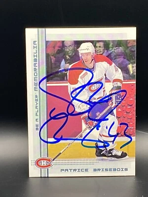 2000-01 BAP Memorabilia Hockey Auto #240 Patrice Brisebois Autograph Canadiens - Image 1 of 2