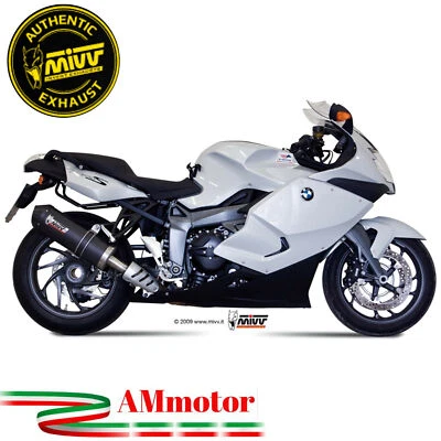 Mivv Bmw K 1300 S 2016 16 Escape Moto Silenciador Slip-On Oval Carbonio Cap - Imagen 1 de 2