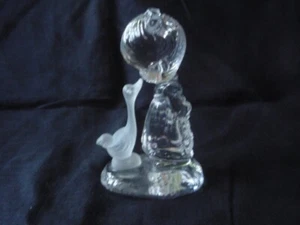 S. Butcher 634840 Crystal - Girl W/ Goose Figurine - Germany - Picture 1 of 5