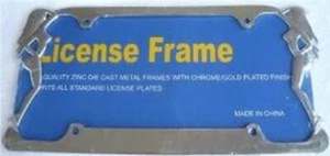 Twin Ladies Chrome License Plate Frame Free Screw Caps with this Frame - Picture 1 of 1