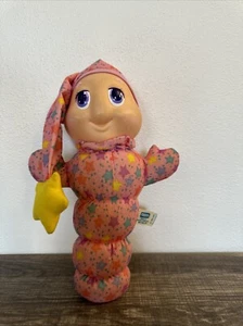 Vintage Gloworm 866 Pink Stars Plush 1988 Playskool Night Light Up Toy Untested - Picture 1 of 5
