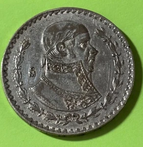 1963 Mexico Un Peso, Silver Coin Estados Unidos Mexicanos - Picture 1 of 4