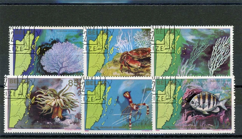 伯利兹 1982 年鱼斯科特 # 646-51 取消 — 第 1/1 张图片