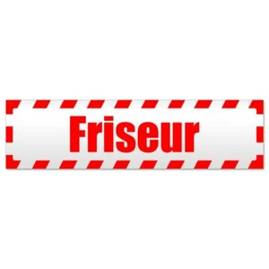 Friseur gestreift Magnetschild Schild magnetisch - Picture 1 of 25