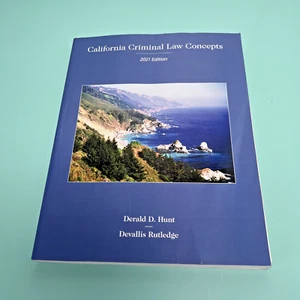 California Criminal Law Concepts 2021 Edition - Paperback - GOOD - Picture 1 of 4