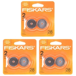 Fiskars 28mm Rotary Blade 6 Pack #95417097J - Picture 1 of 3