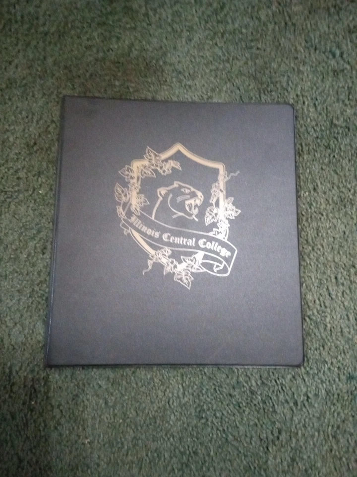 Vintage Samsill College Binder Black Panther Perfect Unused 3 Ring USA Very Rare - Image 1 of 4