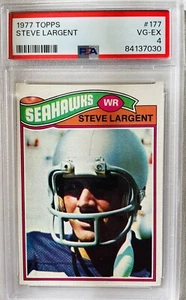 1977 Topps Steve Largent #177 PSA 4 VG-EX Rookie RC Seattle Seahawks HOF - Picture 1 of 2