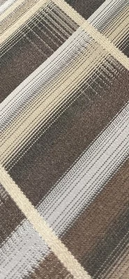 全新 JONES NEW YORK,100% WOVEN 丝绸棕色棕色棕色和银色项链 — 第 1/4 张图片