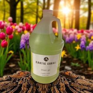 Exotic Coral Shower Gel RARE 1 GALLON REFILL FACTORY SEALED! Fast Shipping - Picture 1 of 1