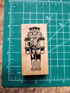 RARE Vintage PSX Rubber Stamp. Beautiful NUTCRACKER Christmas Comb ship B12 - Bild 1 von 6