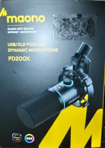 MAONO USB Podcast Microphone with Software PD200X : XLR/USB - Dynamic - OPEN BOX - Picture 1 of 5