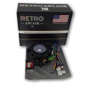 3 Inch Arcade Trackball w/ Harness for JAMMA 412-in-1 and 750-in-1 Multicade PCB