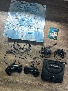 Sega Genesis Game Console MK-1631 w/Controllers, Poster, Cords - C718 - Picture 1 of 6