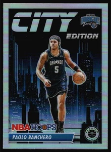 2023-24 Cerchi Premium Stock Paolo Banchero City Edition Argento #10 Magic - Foto 1 di 2