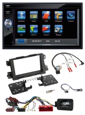 Blaupunkt Lenkrad USB Bluetooth TMC 2DIN Navigation für Mazda CX5 6 13-15 aktiv - Bild 1 von 4