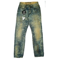 Denham Cutter+slim Men's Jeans Pants Straight 50 W34 L32 Vintage Acid Blue New