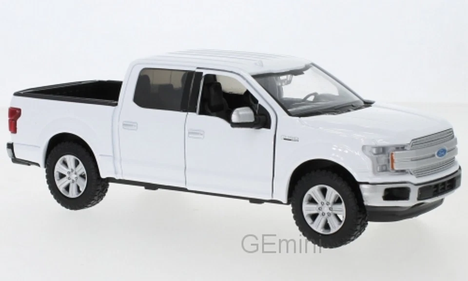 Ford F150 Lariat crew Cab Blanc - Echelle 1/27 2019 1/24 Motormax - Photo 1/1