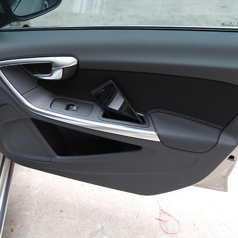 Pair Front Door Storage Container Holder Tray Bin For Volvo S60 V60 2010-2017 Foto 1 de 3