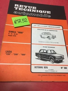 Revue Technique Automobile LADA 1200 1300 1500 édition 1976 RTA - Imagen 1 de 10