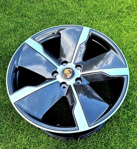 21" HA Original Porsche Taycan 4S Turbo S Exclusive Carbon Felge 9J1601025 T - Bild 1 von 4