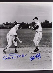 Alvin Dark (d.2014) and Eddie Stanky (d.1999) Braves Autographed 8x10 Photo 17F
