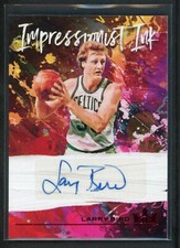 2020-21 LARRY BIRD 04/49 AUTO PANINI COURT KINGS IMPRESSIONIST INK AUTOGRAPHS