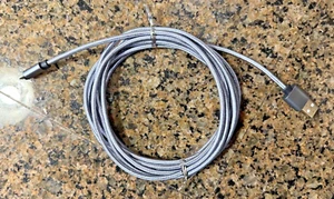 USB-A to USB Micro Charging/Data Transfer Cable Cord 10' Dark Silver Phone Cable - Picture 1 of 3