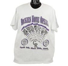 Colorado Rockies Home Opener Vintage Large Shirt - Inaugural MLB Baseball 1993