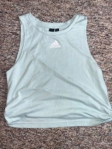 Adidas Girls Green Tank Top 6-6x - Picture 1 of 4