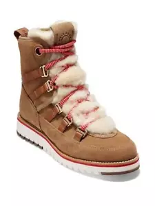 Cole Haan Women's Zerogrand Hiker Water Resistant Boot W22610 British Tan - Picture 1 of 5