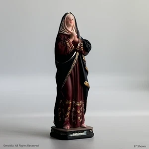 moicla - Our Lady of Sorrows Statue - 8" Catholic Figurine | Virgen Dolorosa - Picture 1 of 5