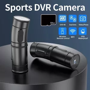 Motorcycle Helmet Dash Cam WiFi Front&Rear Dual Fisheye Lens Camera Night Vision - Picture 1 of 16