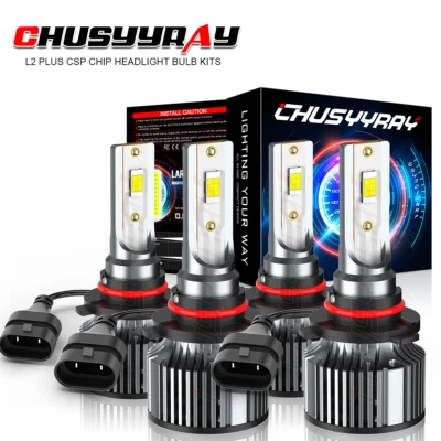 Combo de bombillas LED de haz alto bajo 6500K para Toyota Land Cruiser 1991-2007 Foto 1 de 4