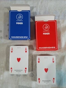 CARTE POKER MASENGHINI TRIPLEX Ancora Sigillati All'origine - Foto 1 di 7