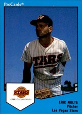 1989 Las Vegas Stars ProCards #12 Eric Nolte Hemet California CA Baseball Card