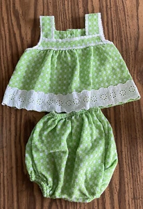 Vintage Baby Doe Spun 6 Months Girls 2-piece Summer Lightweight Outfit 14-19 Lbs - Picture 1 of 9
