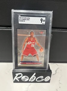 LEBRON JAMES 2003 Fleer Ultra Hummer H2 ROOKIE CARD #171 SGC 9 Mint - Picture 1 of 2