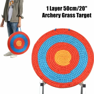 50cm/20"Archery Straw Target Round Bow Arrow Target Shooting Practice Dart Board - Picture 1 of 10