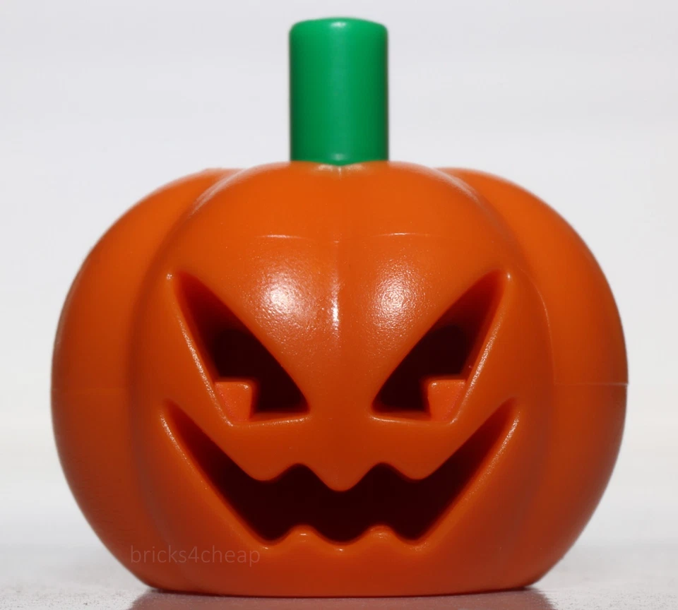 Lego Minifigura Calabaza Jack O Linterna Cabeza Cubierta Equipo Scooby Doo Vástago Verde Foto 1 de 1
