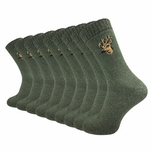 9 Paar robuste Herren Jägersocken Jagdsocken Baumwolle Frotteefuß | echte Ferse - Bild 1 von 26