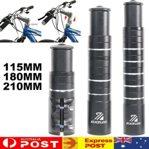 Bike Fork Stem Extender 115/180/210mm Bicycle Handlebar Riser Adapter MTB Bike - Picture 1 of 16