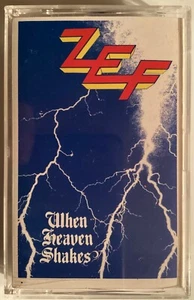 ZEF When Heaven Shakes Cassette Tape 1989 NEAR MINT Super Rare Iowa Hard Rock - Picture 1 of 6