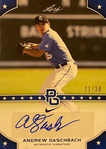 2015 Leaf Perfect Game National Showcase AUTO Blue /30 Andrew Daschbach PG-ADI